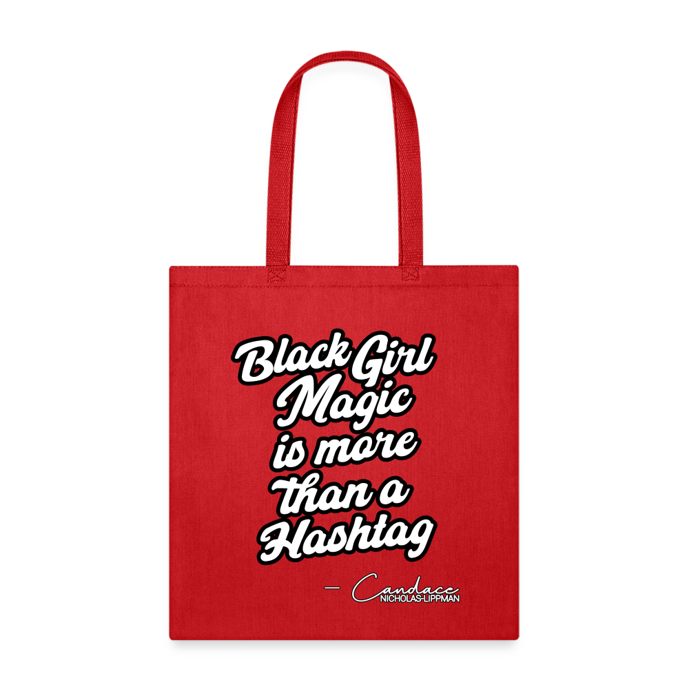 More Than A Hastag Tote Bag - red