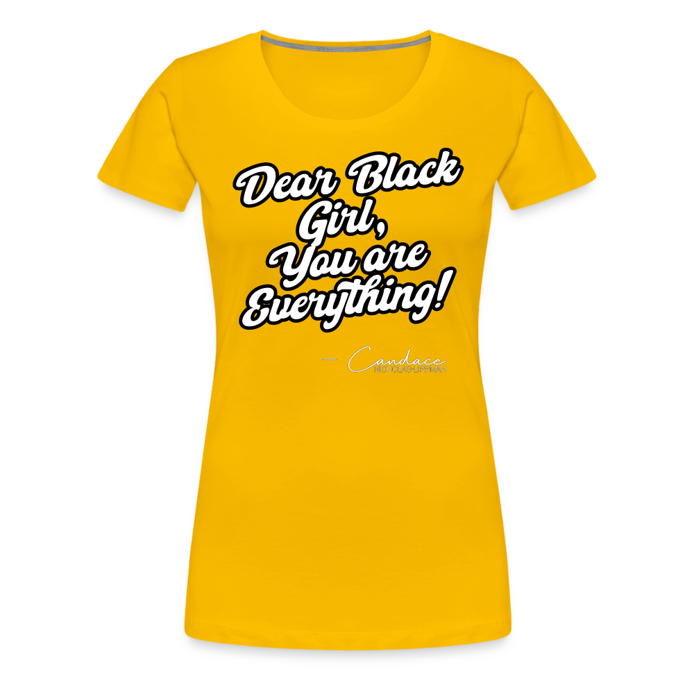 You Are Everything - Women’s Premium T-Shirt - sun yellow