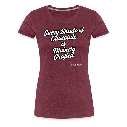 Every Shade - Women’s Premium T-Shirt - heather burgundy