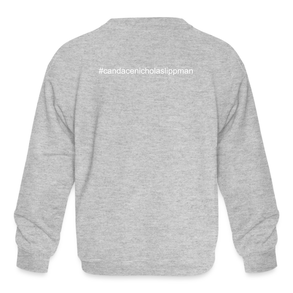 YASSS JESUS-Kids' Crewneck Sweatshirt - heather gray