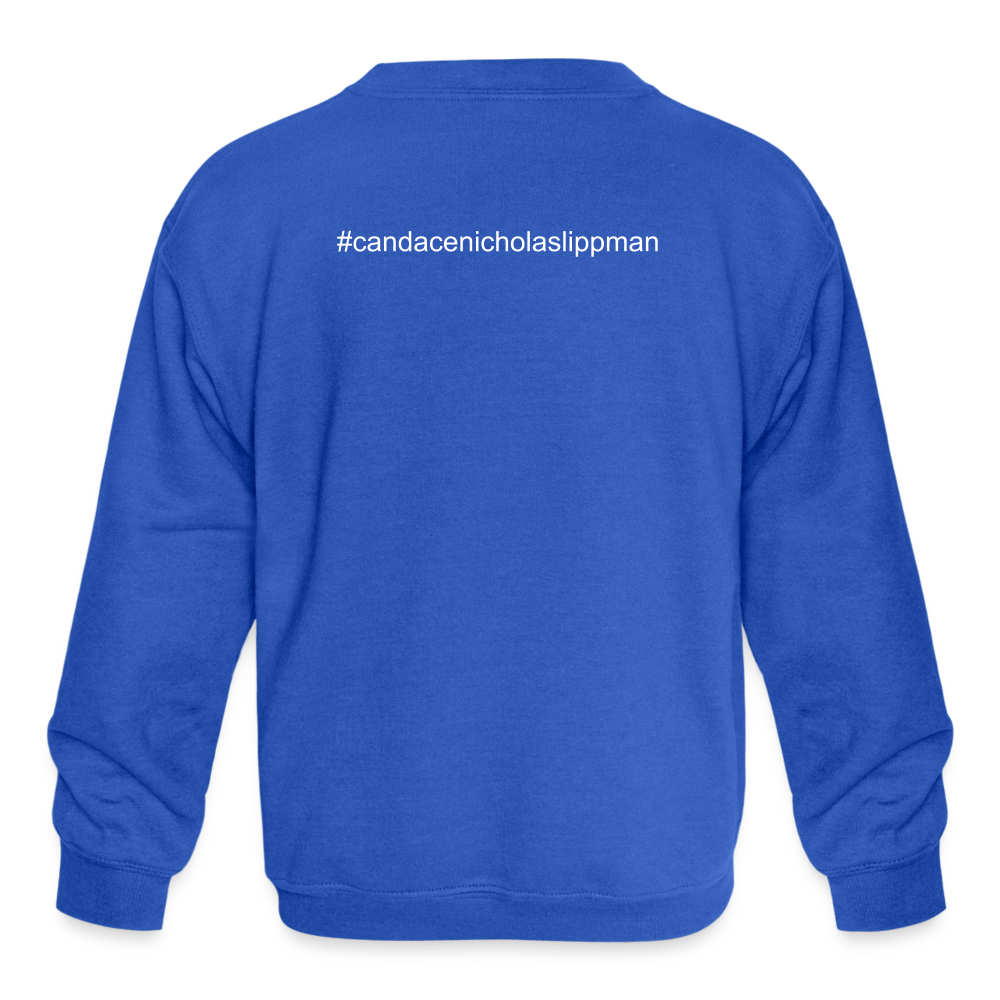 YASSS JESUS-Kids' Crewneck Sweatshirt - royal blue