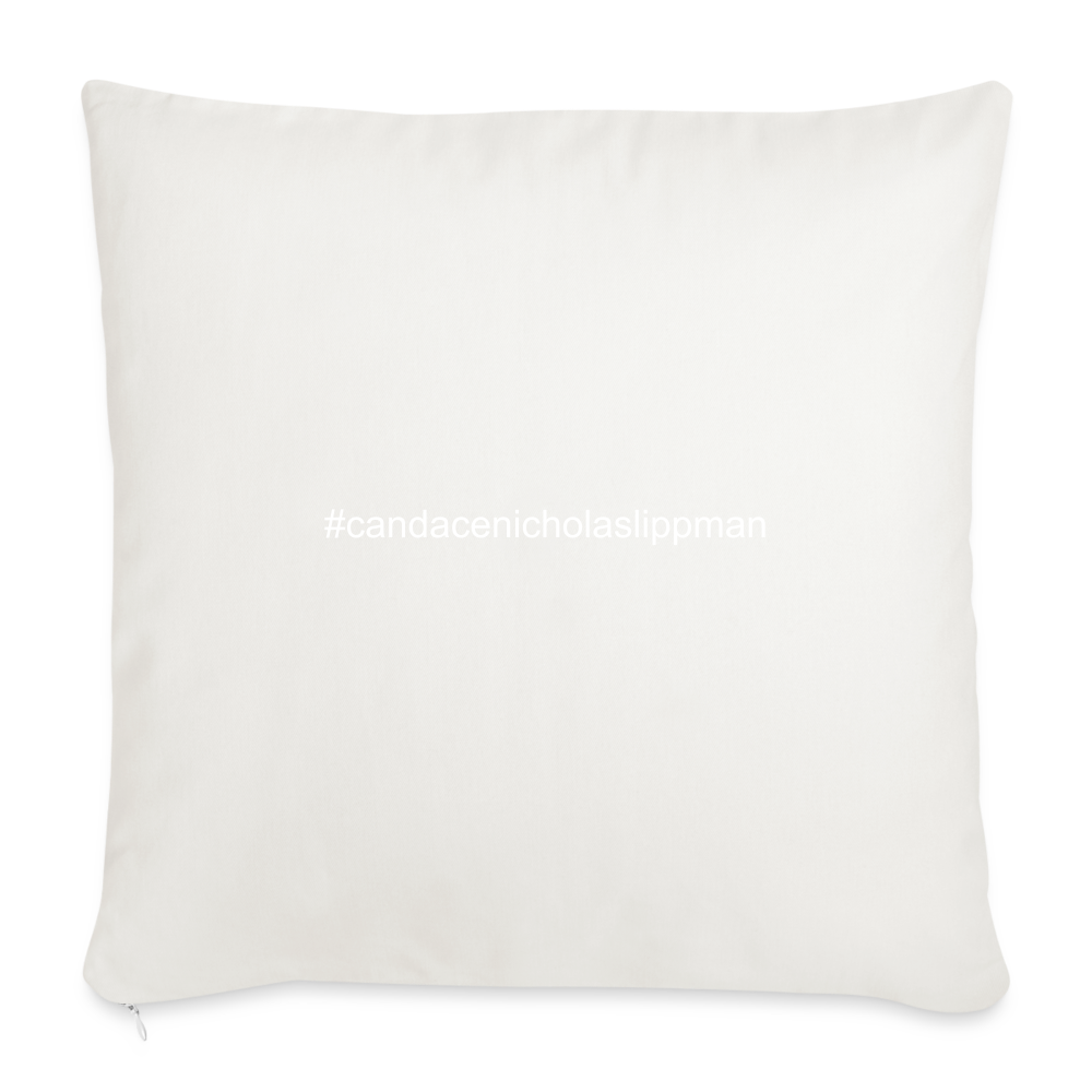 Throw Pillow Cover 18” x 18” - natural white